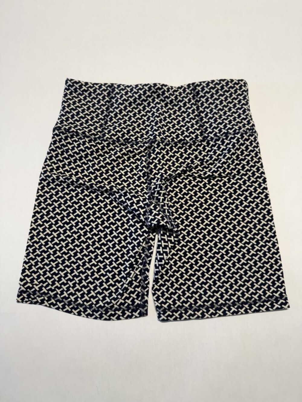Tory Burch Sport Black White Compression Logo Biker Shorts Women's Size Small S - Picture 2 of 7